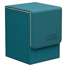 Ultimate Guard - Flip Deck Case 100+ Leatherette Standard Size Petrol
